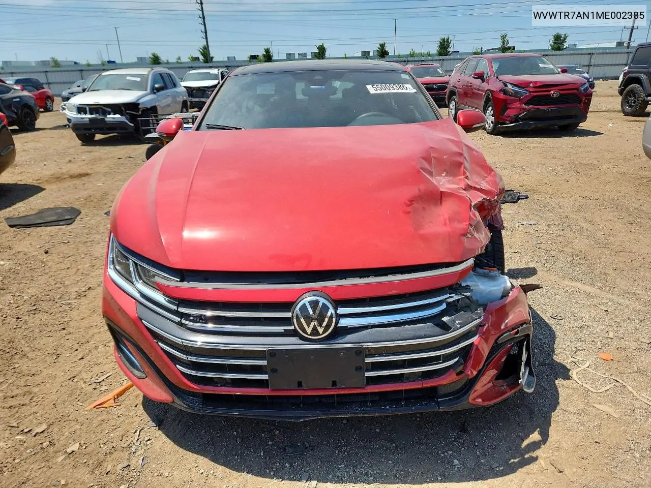 2021 Volkswagen Arteon Sel Premium R-Line VIN: WVWTR7AN1ME002385 Lot: 55009386