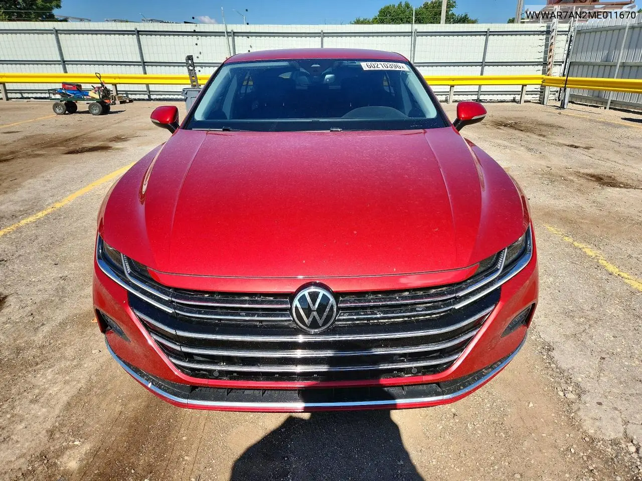2021 Volkswagen Arteon Se VIN: WVWAR7AN2ME011670 Lot: 60210396