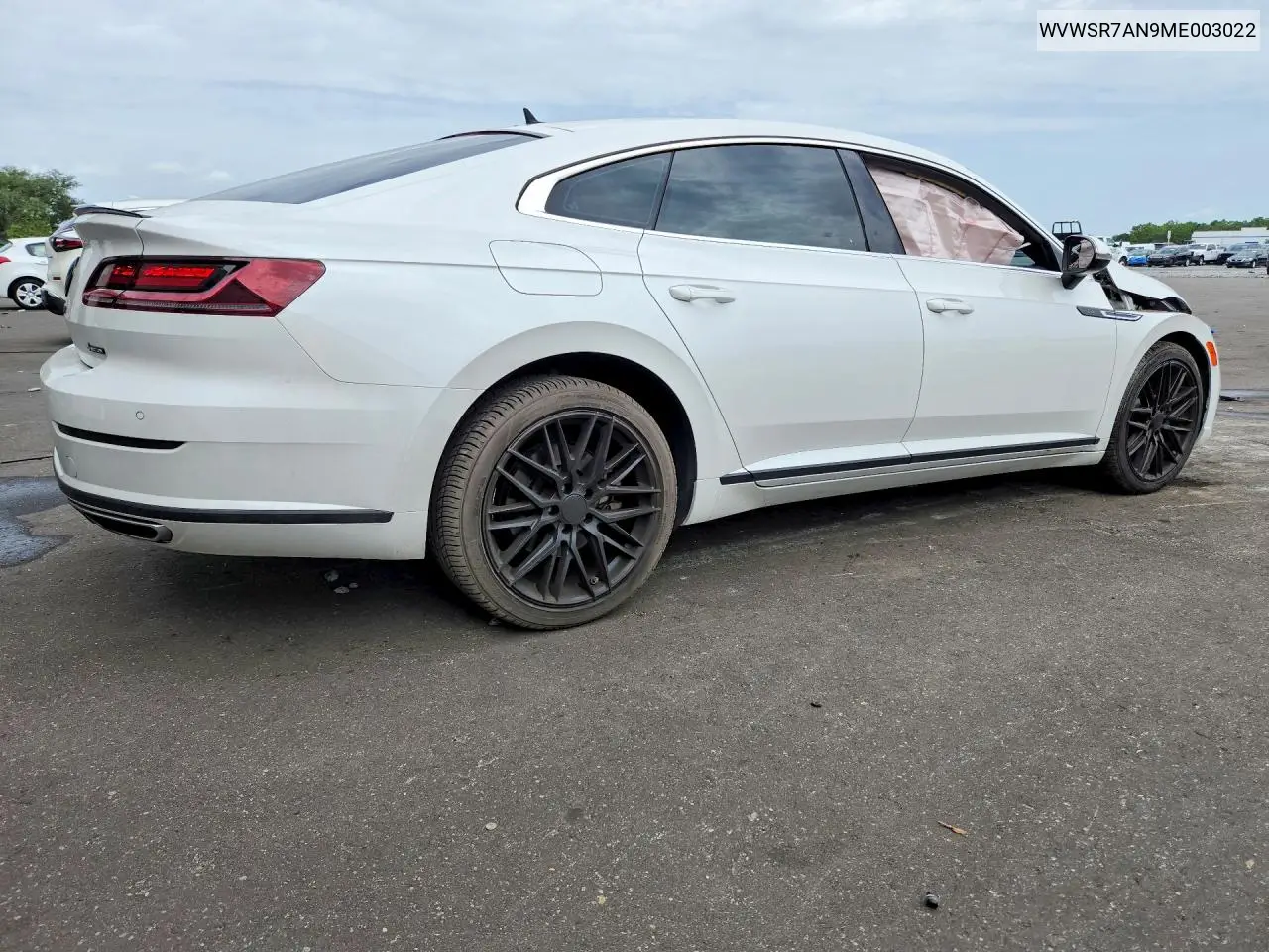 2021 Volkswagen Arteon Sel R-Line VIN: WVWSR7AN9ME003022 Lot: 60655356