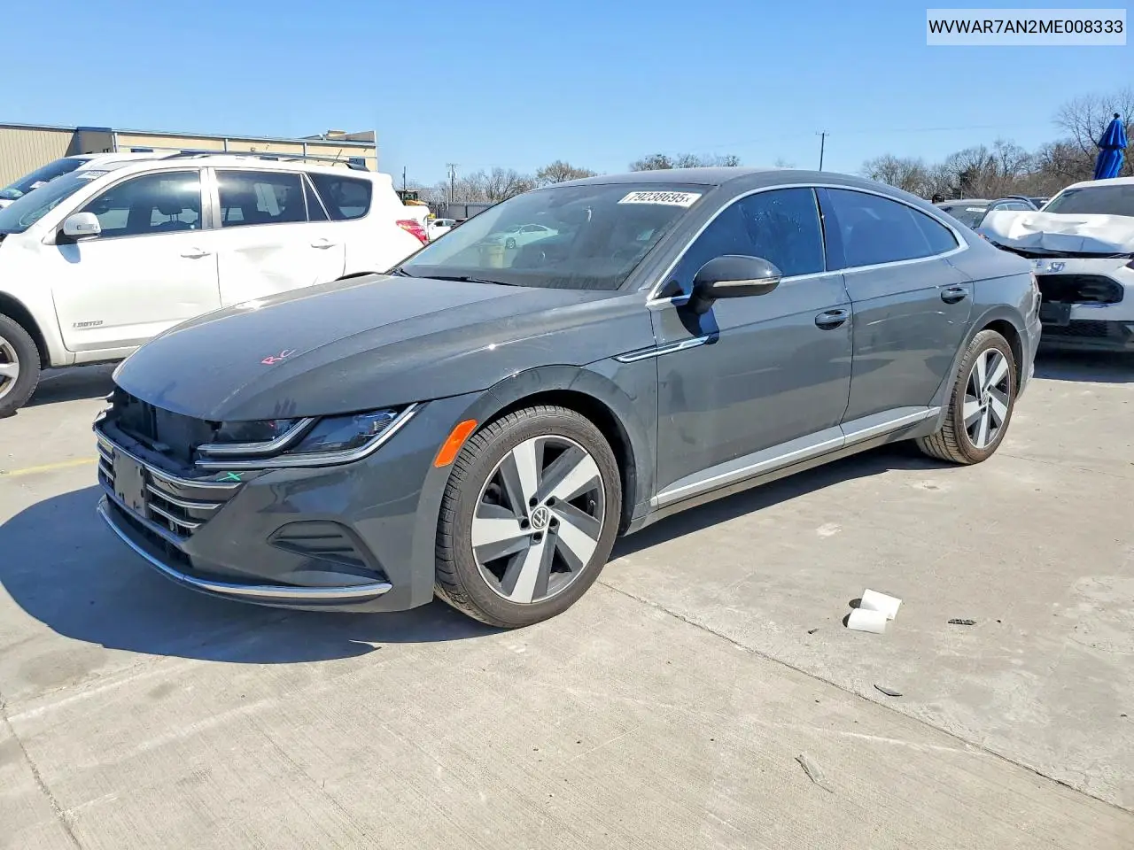 2021 Volkswagen Arteon Se VIN: WVWAR7AN2ME008333 Lot: 79238695