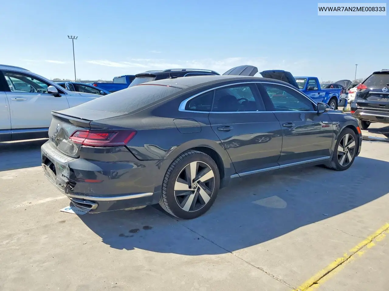 2021 Volkswagen Arteon Se VIN: WVWAR7AN2ME008333 Lot: 79238695