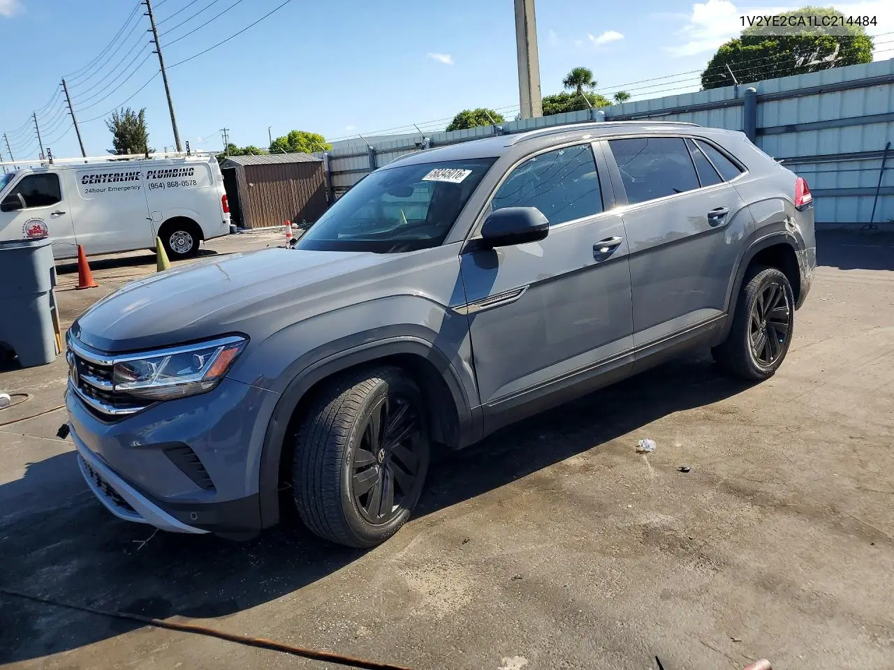 2020 Volkswagen Atlas Cross Sport Se VIN: 1V2YE2CA1LC214484 Lot: 58345016