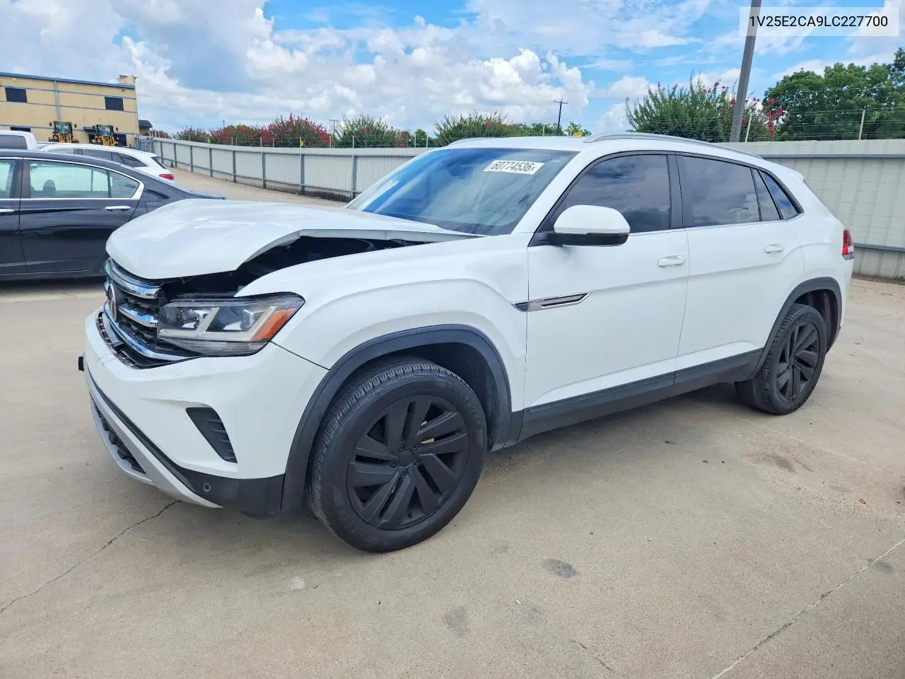 2020 Volkswagen Atlas Cross Sport Se VIN: 1V25E2CA9LC227700 Lot: 60774536