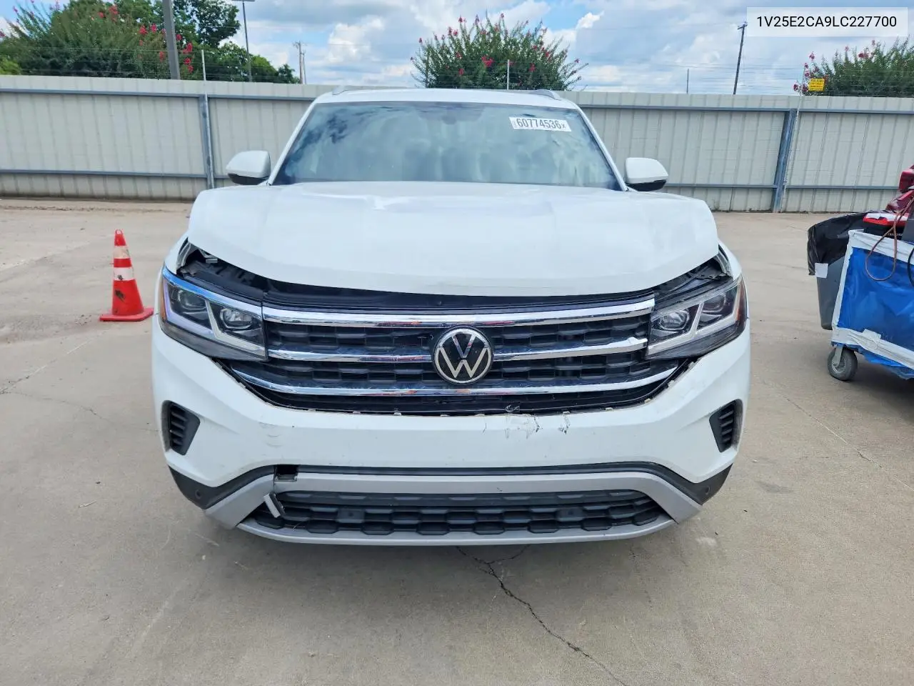 2020 Volkswagen Atlas Cross Sport Se VIN: 1V25E2CA9LC227700 Lot: 60774536