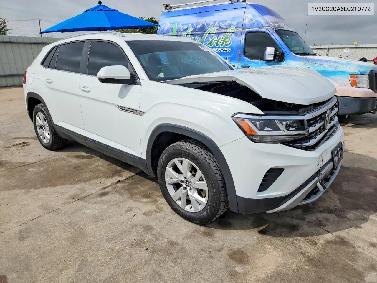 2020 Volkswagen Atlas Cross Sport S VIN: 1V2GC2CA6LC210772 Lot: 61215276