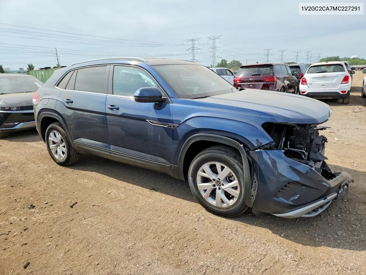 2021 Volkswagen Atlas Cross Sport S VIN: 1V2GC2CA7MC227291 Lot: 60743176