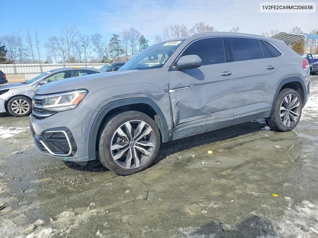 2021 Volkswagen Atlas Cross Sport Sel Premium R-Line VIN: 1V2FE2CA9MC206058 Lot: 75282065
