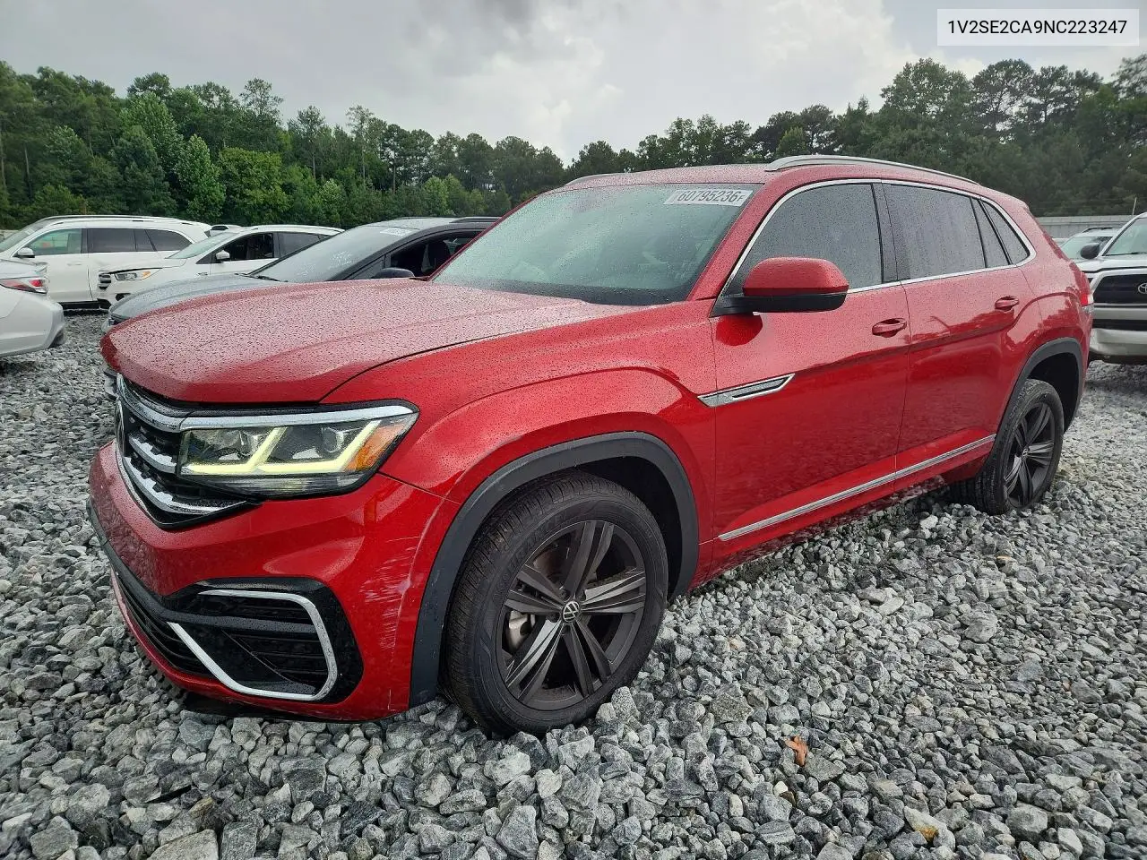2022 Volkswagen Atlas Cross Sport Sel R-Line VIN: 1V2SE2CA9NC223247 Lot: 60795236