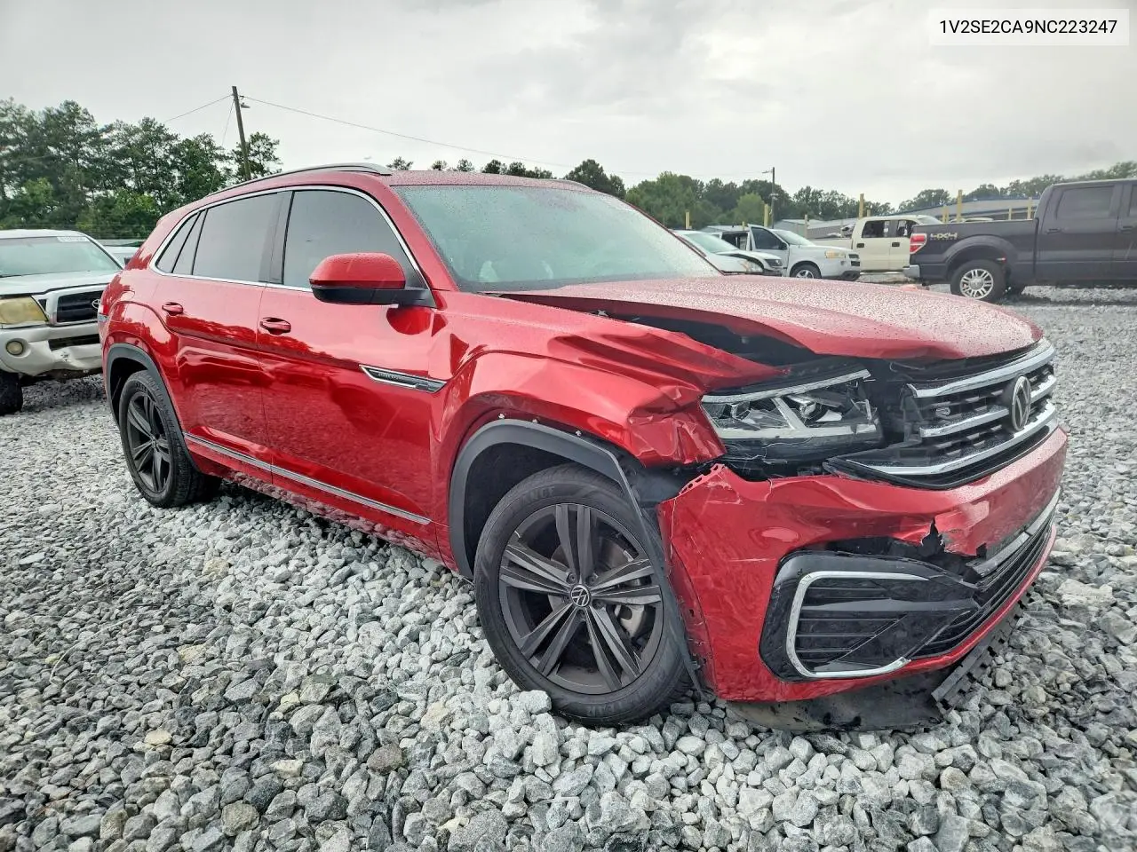 2022 Volkswagen Atlas Cross Sport Sel R-Line VIN: 1V2SE2CA9NC223247 Lot: 60795236