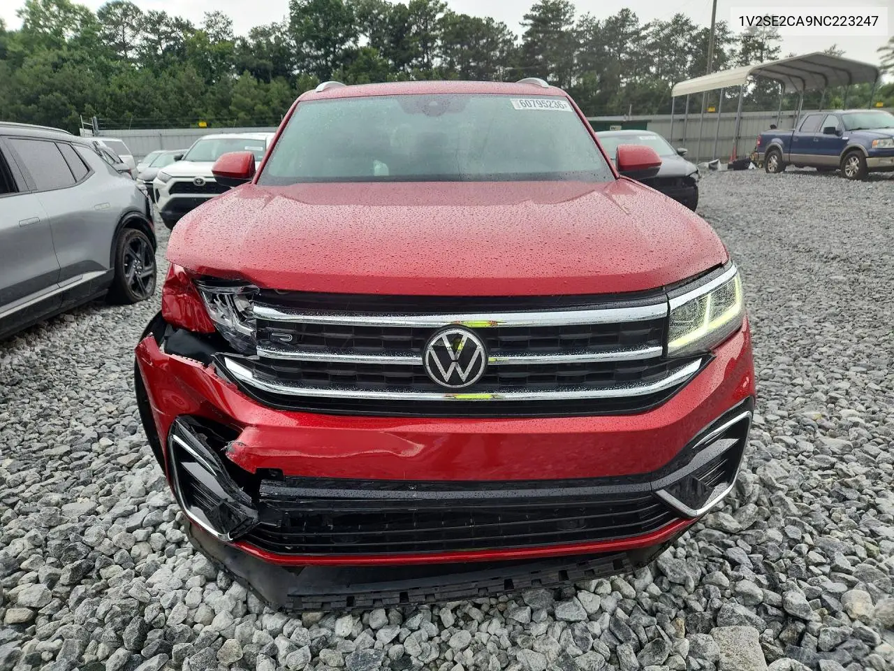 2022 Volkswagen Atlas Cross Sport Sel R-Line VIN: 1V2SE2CA9NC223247 Lot: 60795236