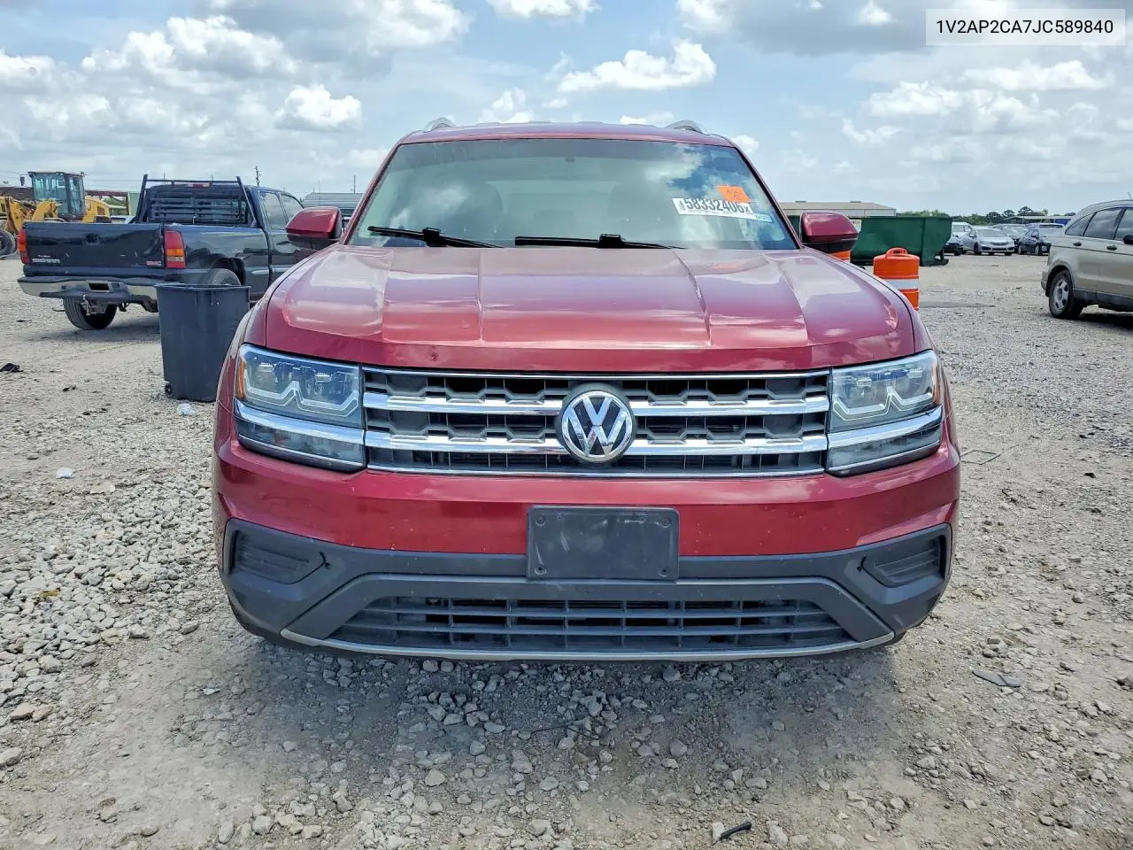2018 Volkswagen Atlas S VIN: 1V2AP2CA7JC589840 Lot: 58332406