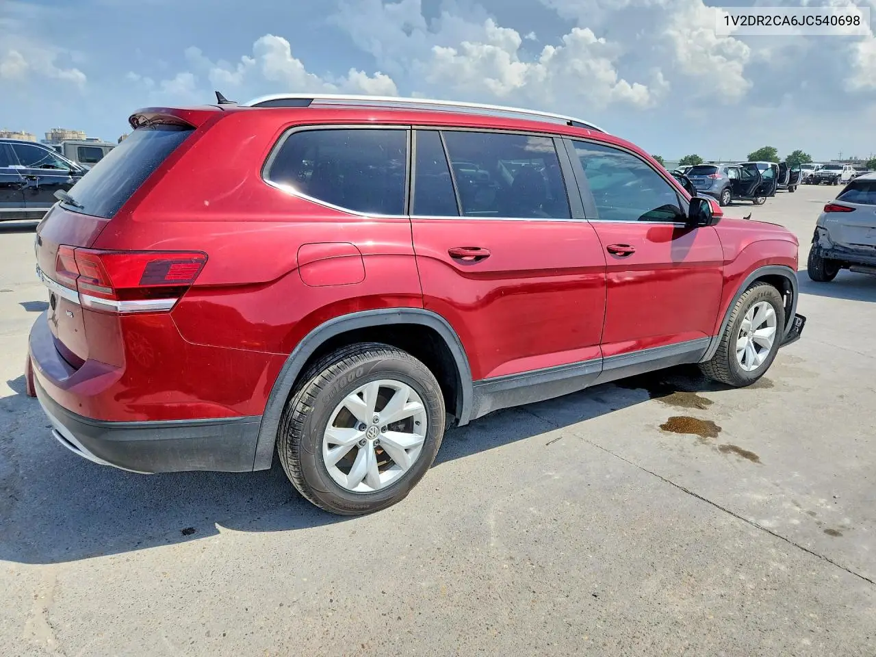 2018 Volkswagen Atlas Se VIN: 1V2DR2CA6JC540698 Lot: 58783776