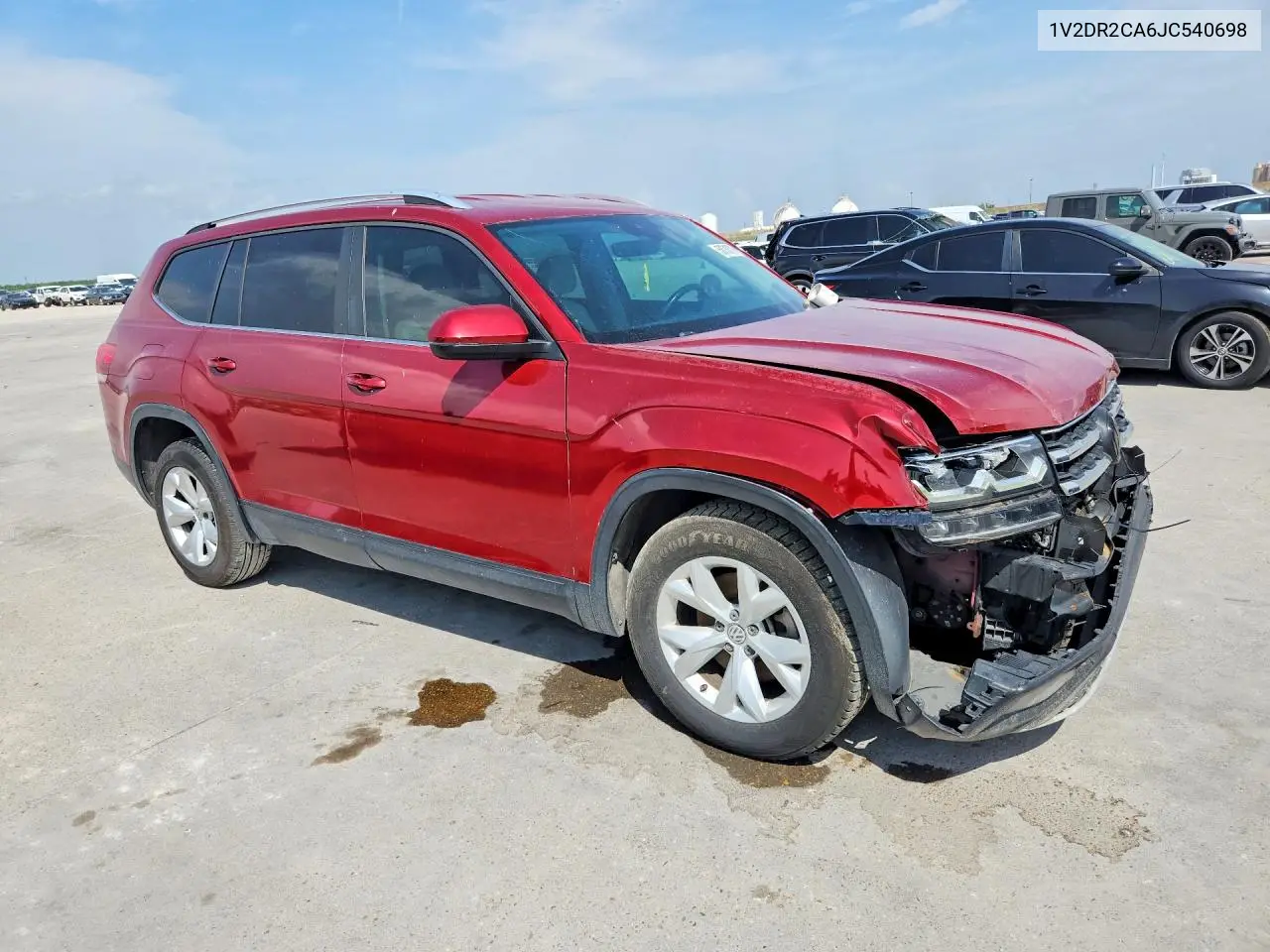 2018 Volkswagen Atlas Se VIN: 1V2DR2CA6JC540698 Lot: 58783776
