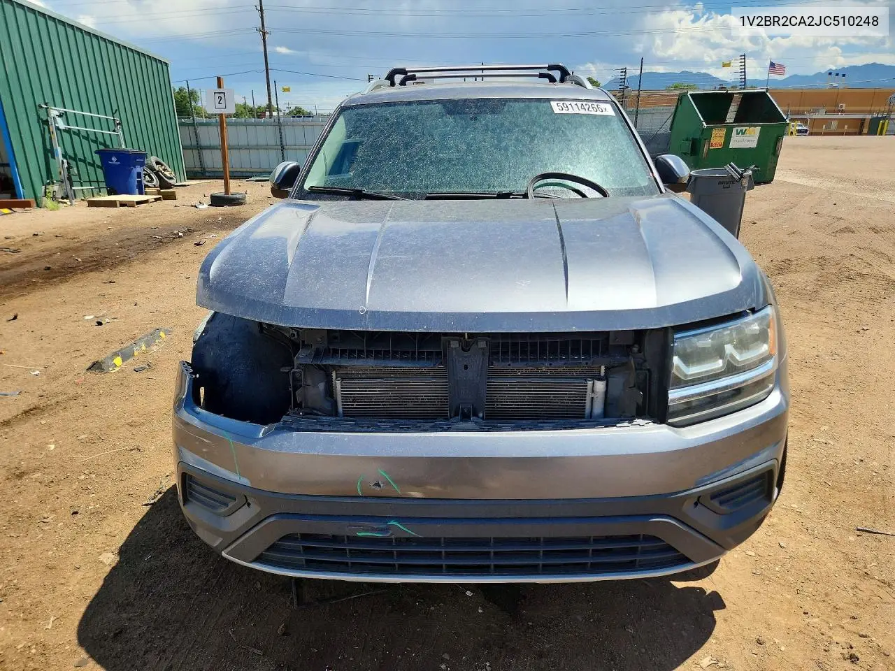 2018 Volkswagen Atlas VIN: 1V2BR2CA2JC510248 Lot: 59114266