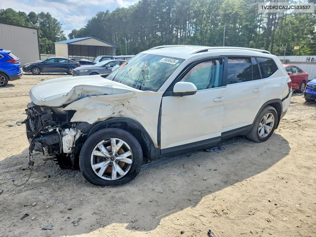 2018 Volkswagen Atlas Se VIN: 1V2DR2CA2JC533537 Lot: 59698426
