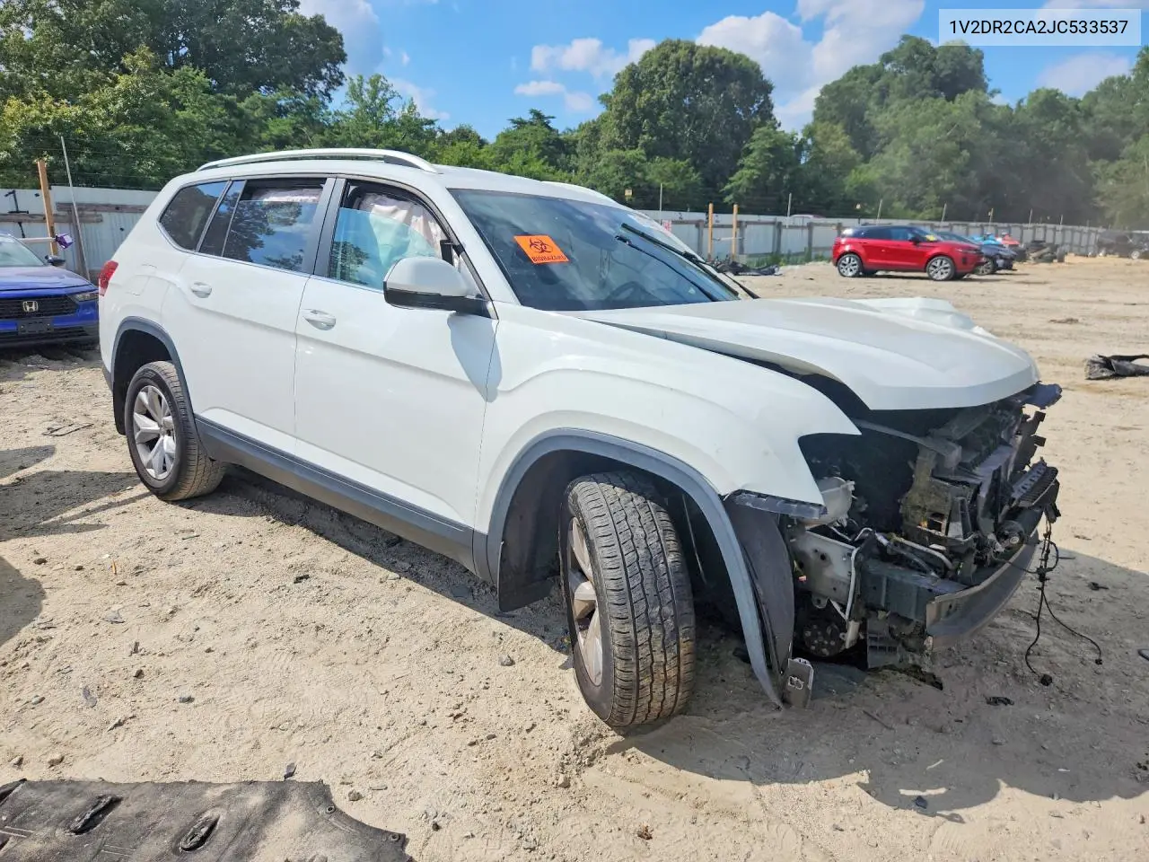 2018 Volkswagen Atlas Se VIN: 1V2DR2CA2JC533537 Lot: 59698426