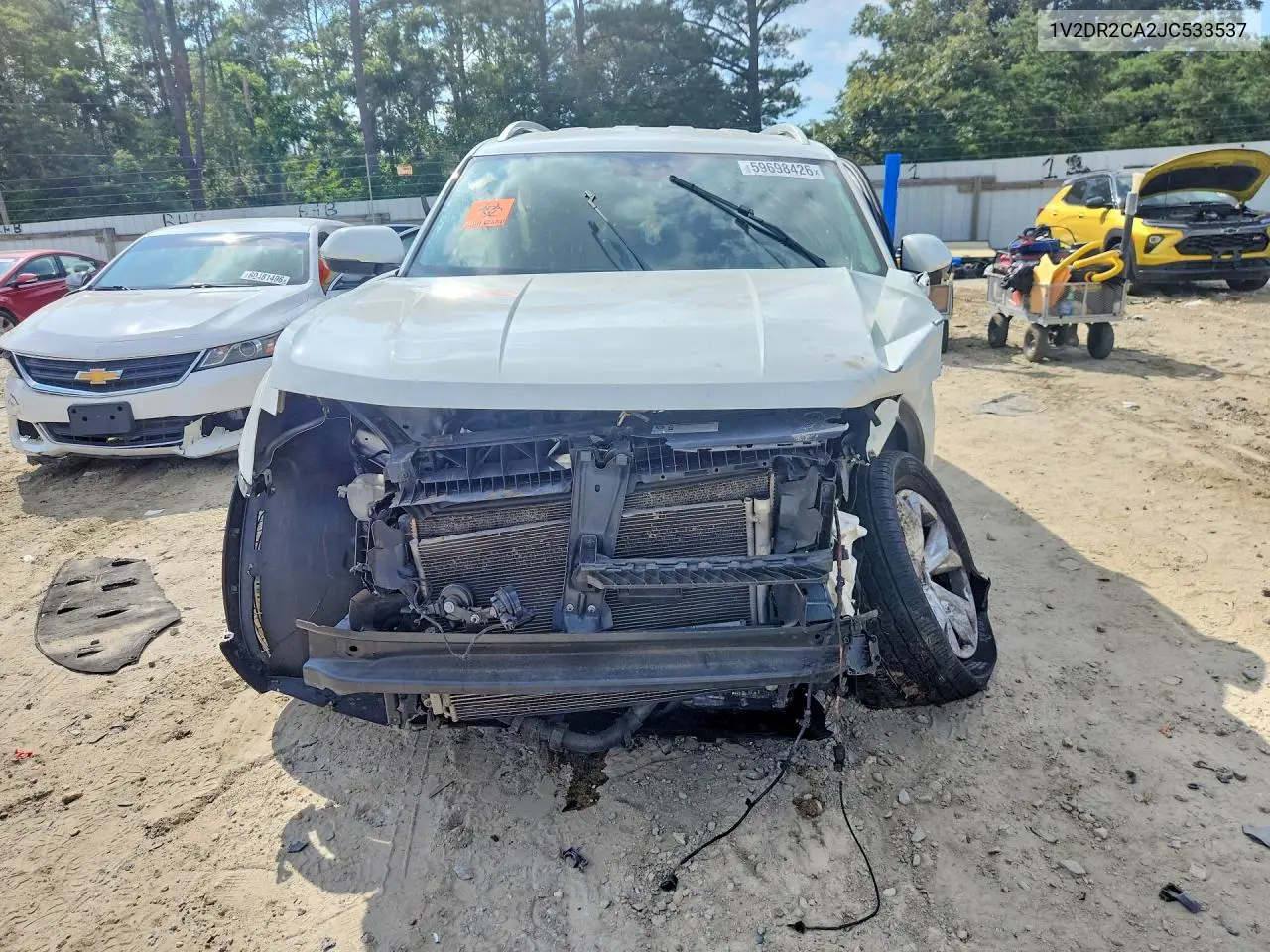 2018 Volkswagen Atlas Se VIN: 1V2DR2CA2JC533537 Lot: 59698426