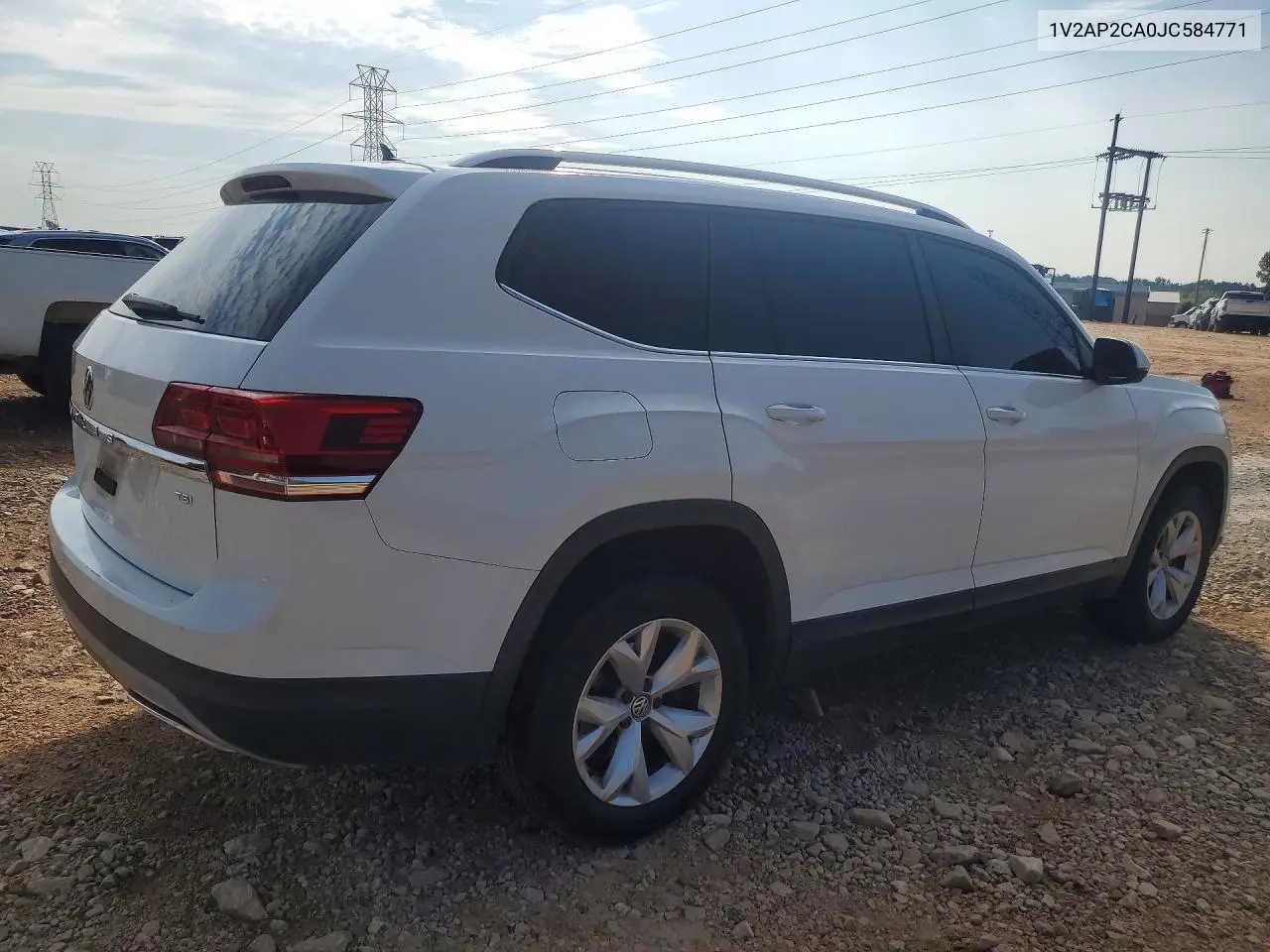 2018 Volkswagen Atlas S VIN: 1V2AP2CA0JC584771 Lot: 59893226