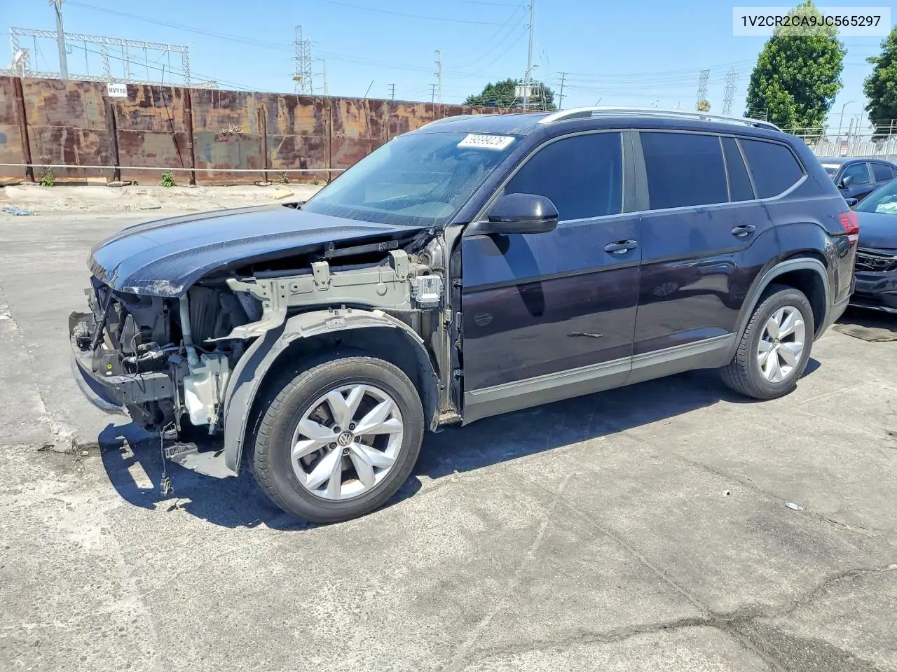 2018 Volkswagen Atlas Se VIN: 1V2CR2CA9JC565297 Lot: 59899026