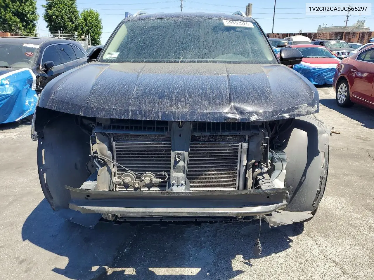 2018 Volkswagen Atlas Se VIN: 1V2CR2CA9JC565297 Lot: 59899026
