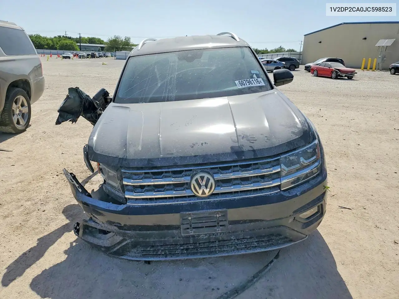 2018 Volkswagen Atlas Se VIN: 1V2DP2CA0JC598523 Lot: 60796116
