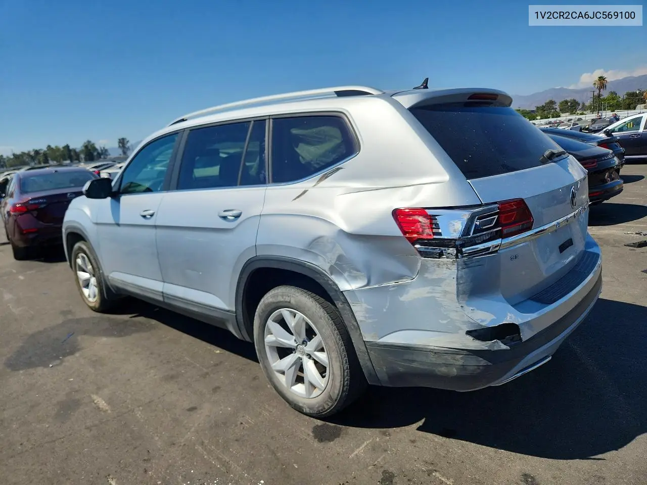 2018 Volkswagen Atlas Se VIN: 1V2CR2CA6JC569100 Lot: 60819596