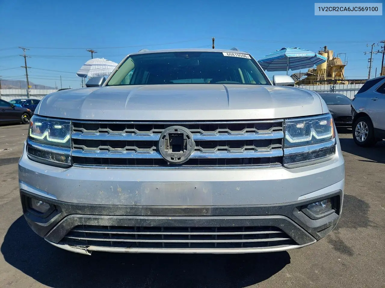 2018 Volkswagen Atlas Se VIN: 1V2CR2CA6JC569100 Lot: 60819596