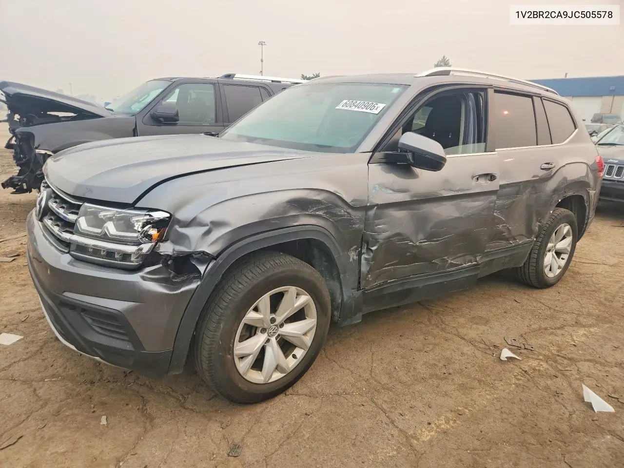2018 Volkswagen Atlas VIN: 1V2BR2CA9JC505578 Lot: 60840906