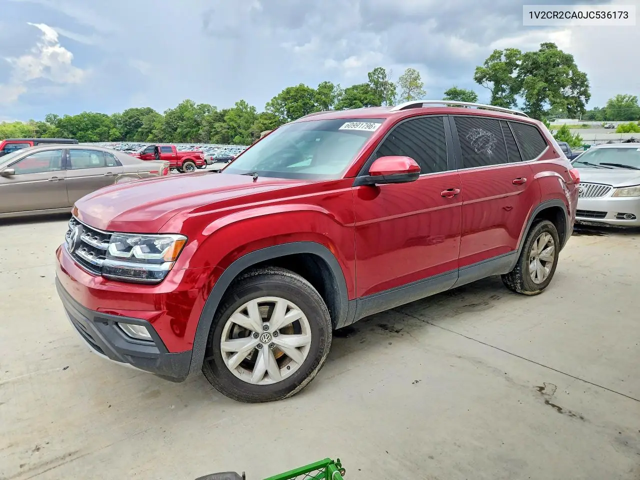 2018 Volkswagen Atlas Se VIN: 1V2CR2CA0JC536173 Lot: 60991796
