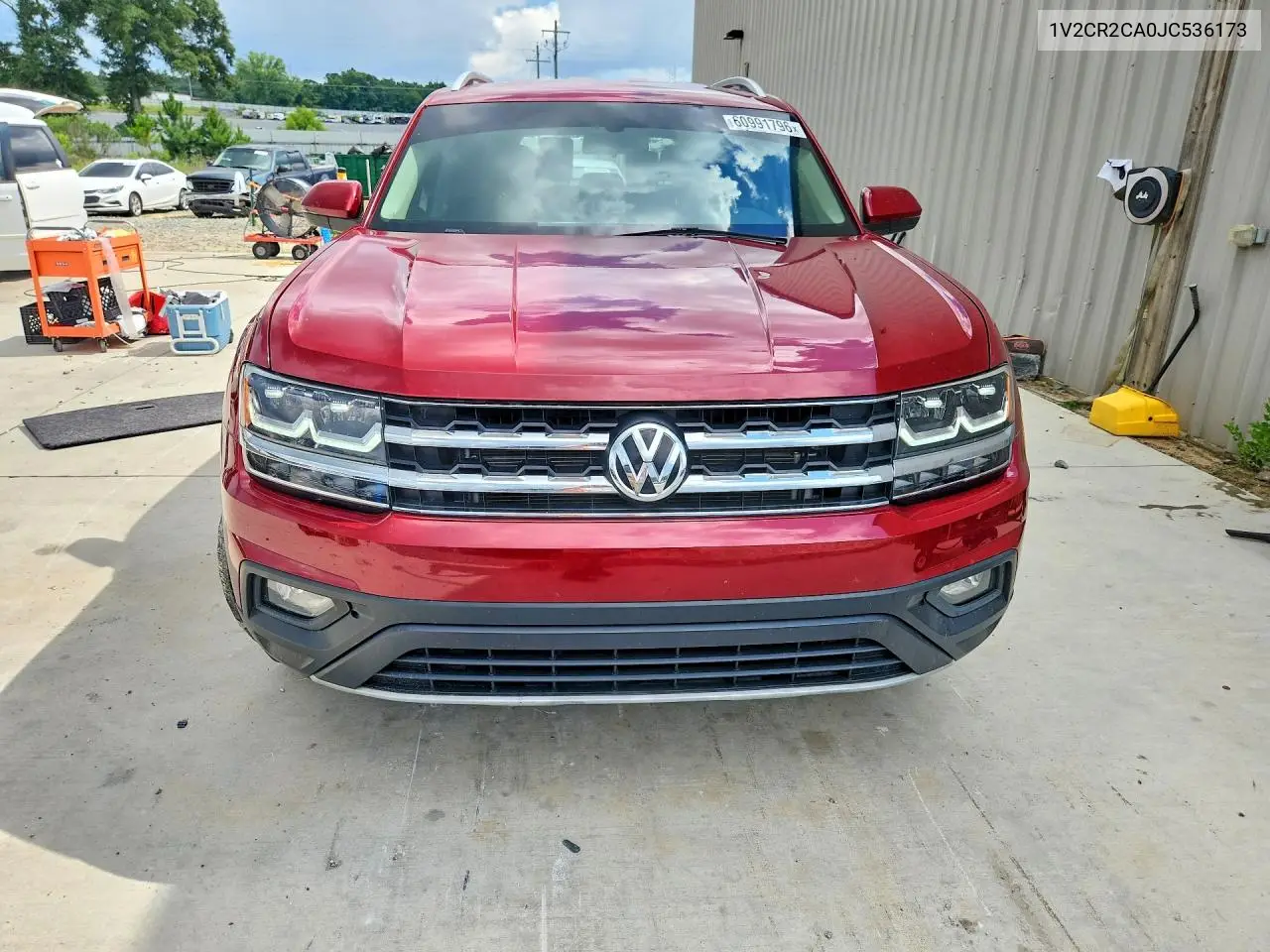 2018 Volkswagen Atlas Se VIN: 1V2CR2CA0JC536173 Lot: 60991796