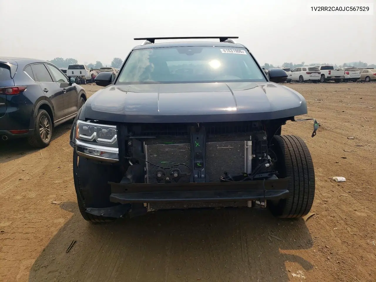 2018 Volkswagen Atlas Sel VIN: 1V2RR2CA0JC567529 Lot: 61031906