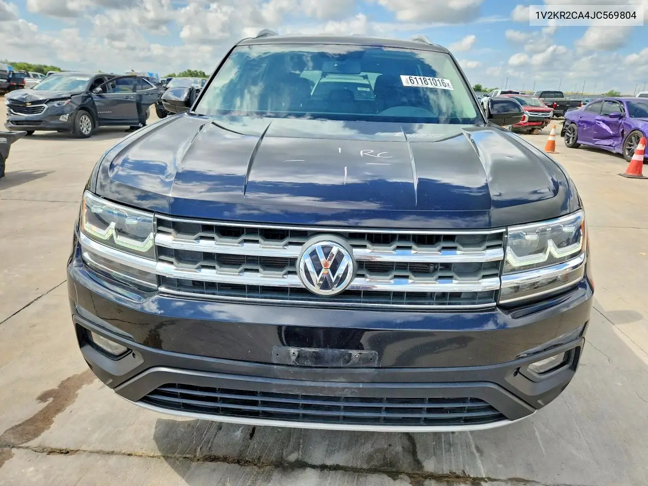 2018 Volkswagen Atlas Se VIN: 1V2KR2CA4JC569804 Lot: 61181016