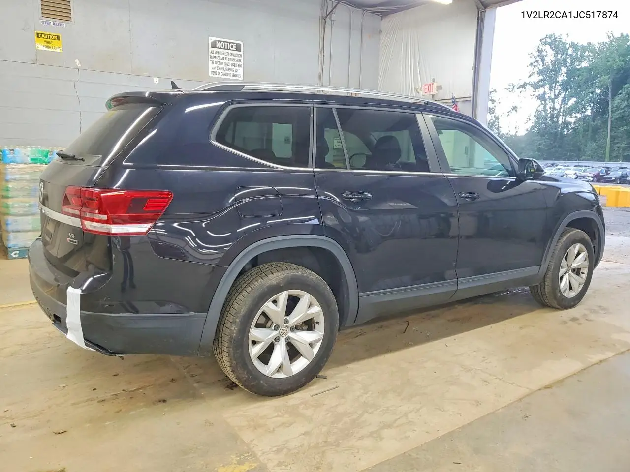 2018 Volkswagen Atlas Se VIN: 1V2LR2CA1JC517874 Lot: 61397646