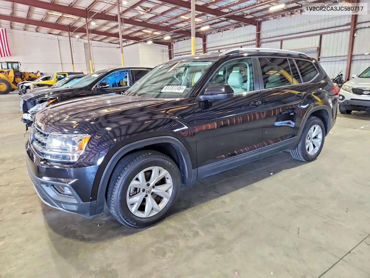 2018 Volkswagen Atlas Se VIN: 1V2CR2CA3JC580717 Lot: 61737746