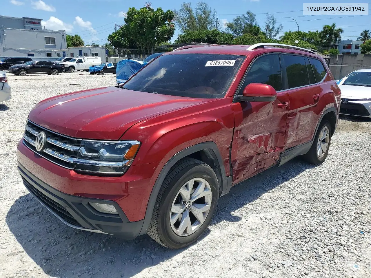 2018 Volkswagen Atlas Se VIN: 1V2DP2CA7JC591942 Lot: 61857006