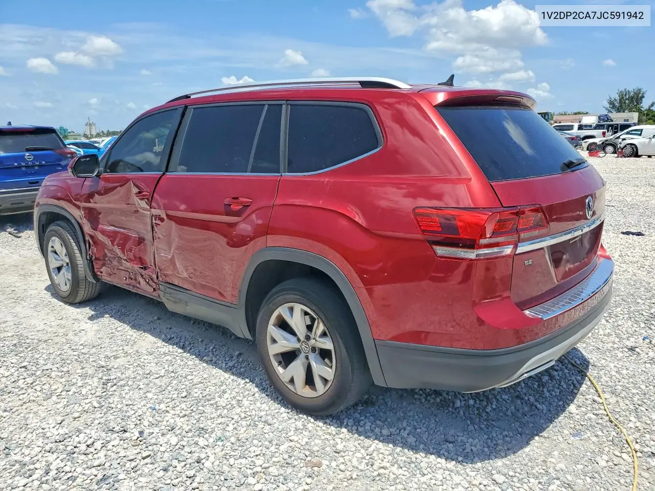 2018 Volkswagen Atlas Se VIN: 1V2DP2CA7JC591942 Lot: 61857006