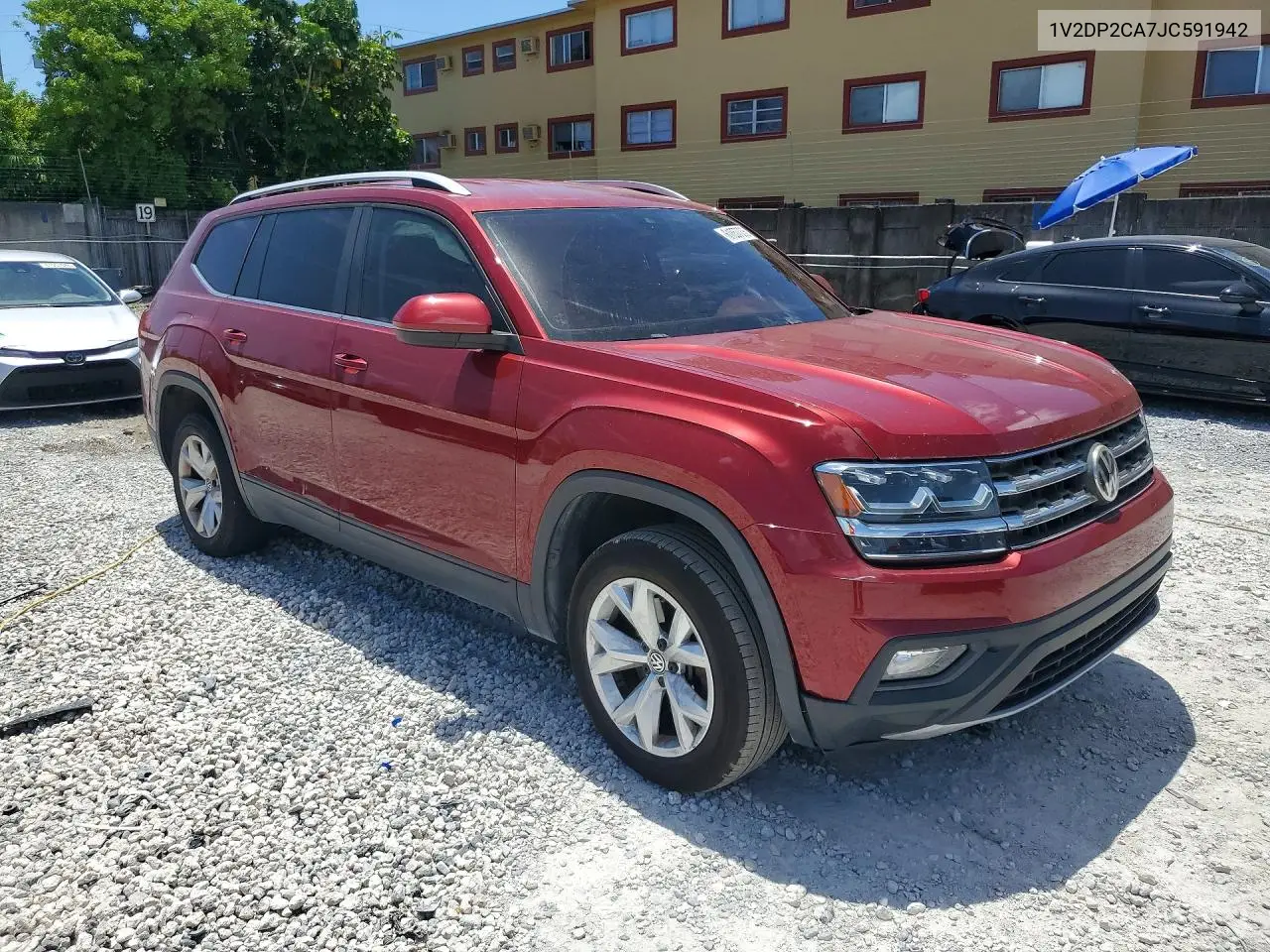 2018 Volkswagen Atlas Se VIN: 1V2DP2CA7JC591942 Lot: 61857006