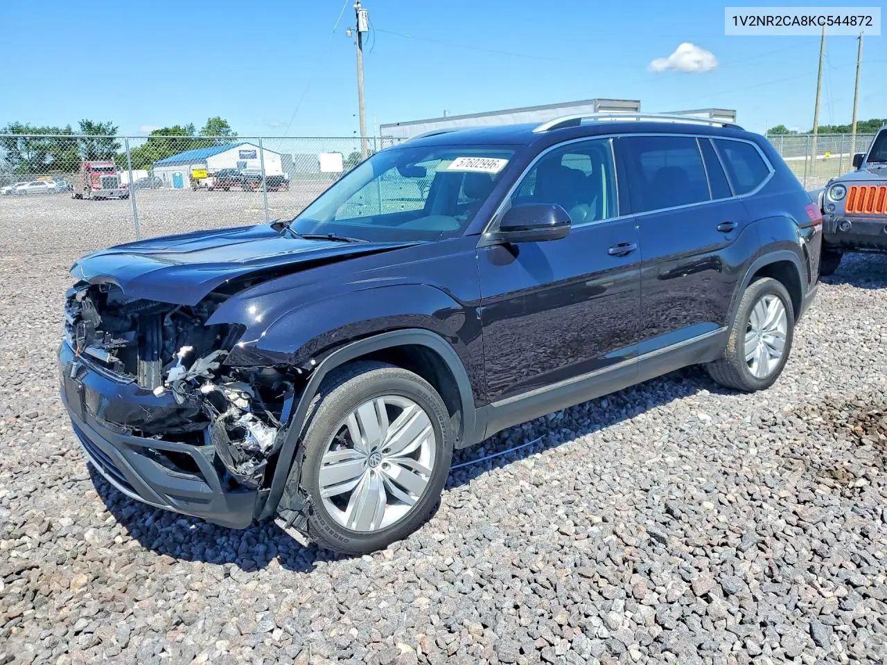 2019 Volkswagen Atlas Sel Premium VIN: 1V2NR2CA8KC544872 Lot: 57602996