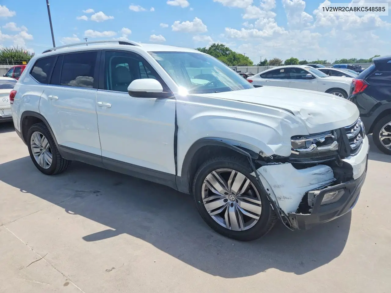 2019 Volkswagen Atlas Se VIN: 1V2WR2CA8KC548585 Lot: 59279896