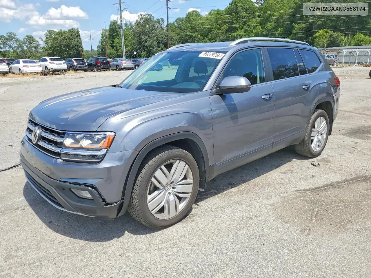 2019 Volkswagen Atlas Se VIN: 1V2WR2CAXKC568174 Lot: 59679966