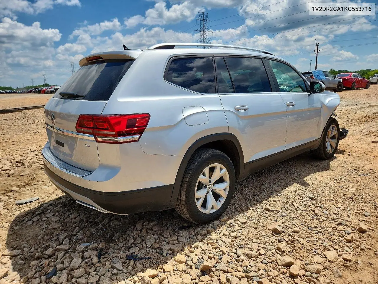 2019 Volkswagen Atlas Se VIN: 1V2DR2CA1KC553716 Lot: 60470816