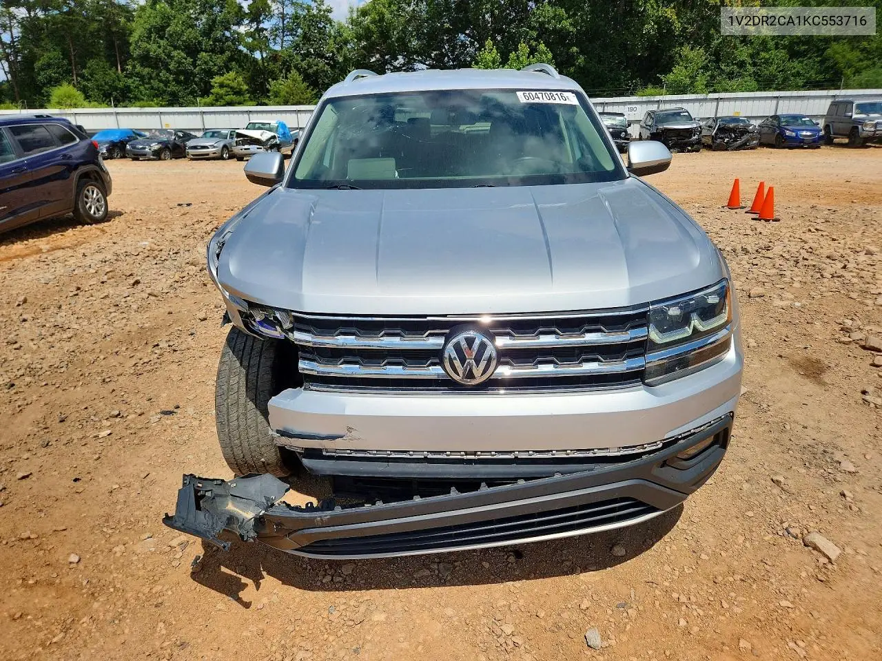 2019 Volkswagen Atlas Se VIN: 1V2DR2CA1KC553716 Lot: 60470816