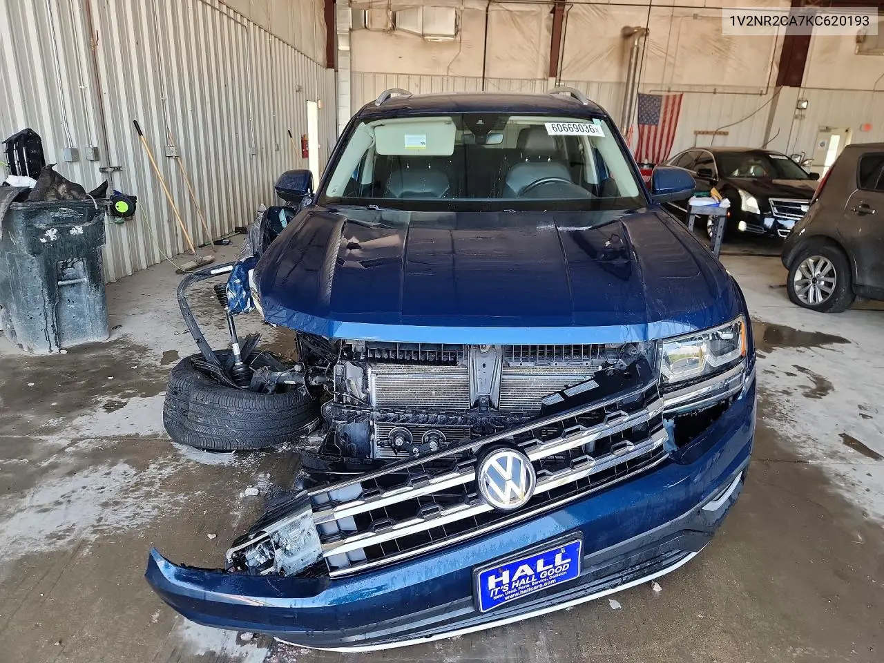 2019 Volkswagen Atlas Sel Premium VIN: 1V2NR2CA7KC620193 Lot: 60669036