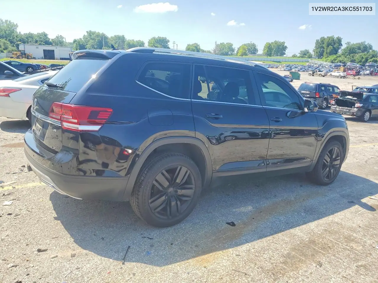 2019 Volkswagen Atlas Se VIN: 1V2WR2CA3KC551703 Lot: 60787336