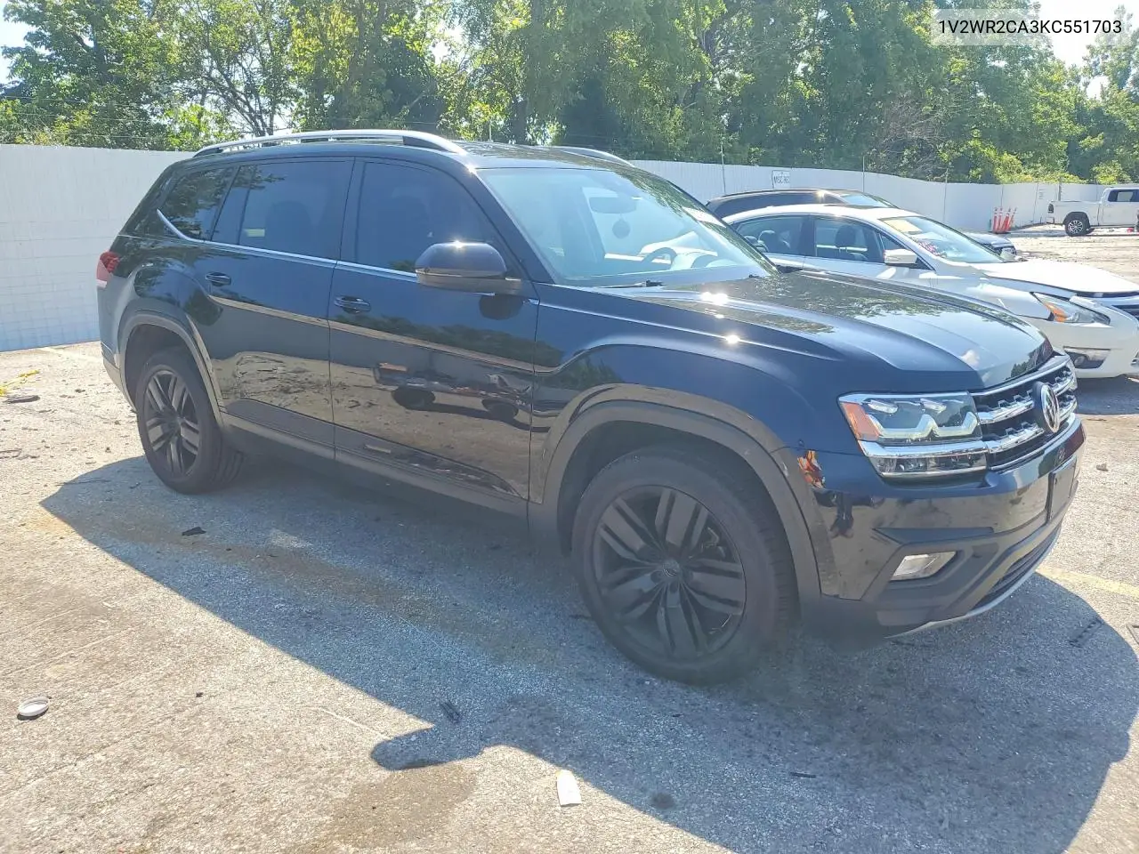 2019 Volkswagen Atlas Se VIN: 1V2WR2CA3KC551703 Lot: 60787336