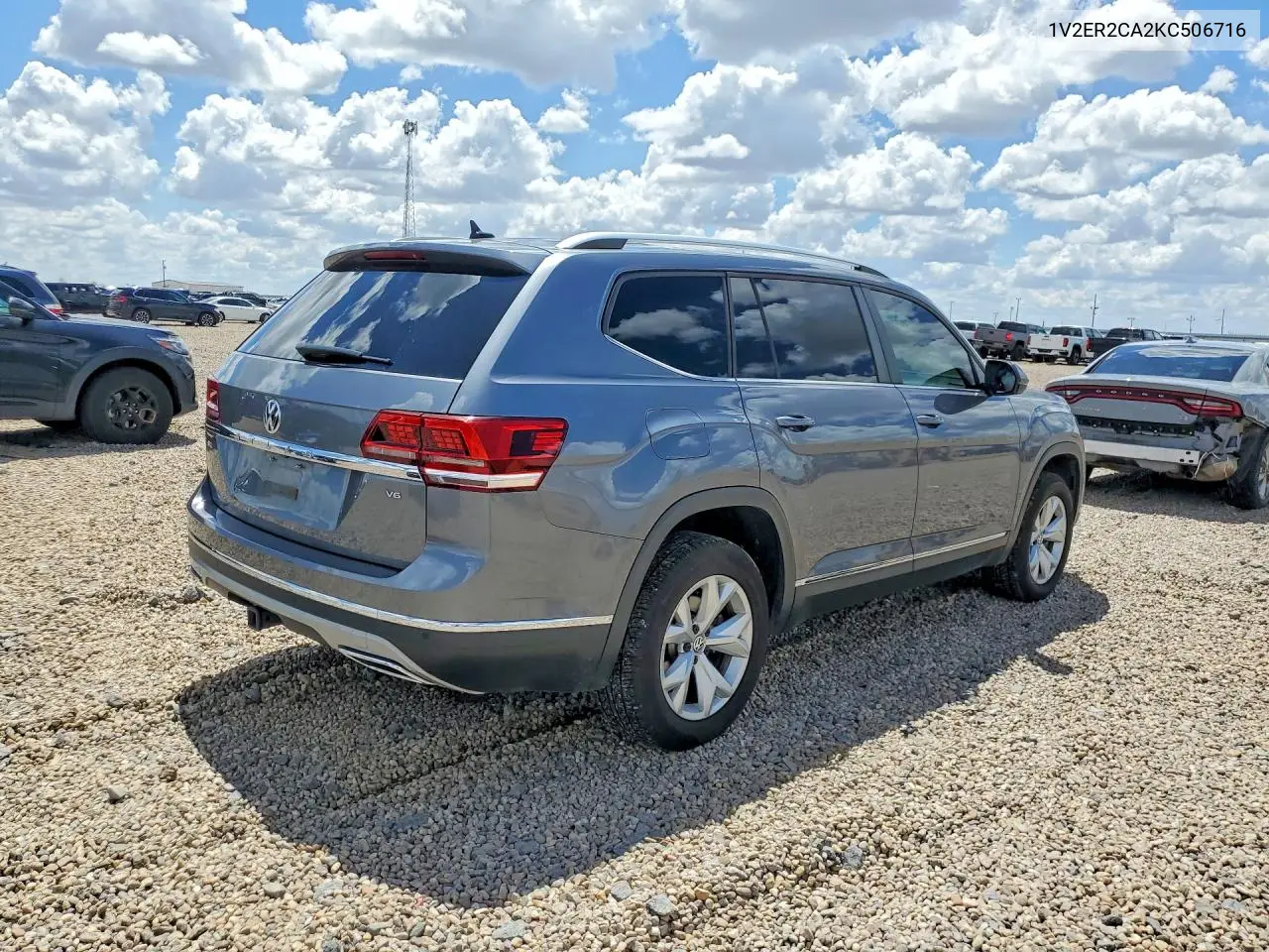 2019 Volkswagen Atlas Sel VIN: 1V2ER2CA2KC506716 Lot: 61011096