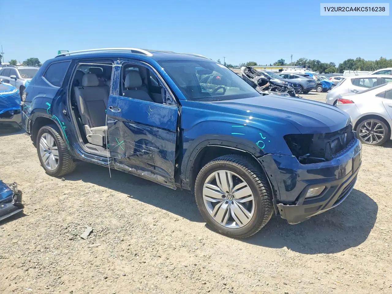 2019 Volkswagen Atlas Se VIN: 1V2UR2CA4KC516238 Lot: 61052506