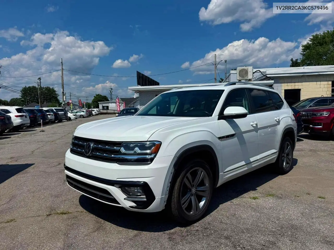 2019 Volkswagen Atlas 3.6L V6 Sel R-Line VIN: 1V2RR2CA3KC579496 Lot: 61205436