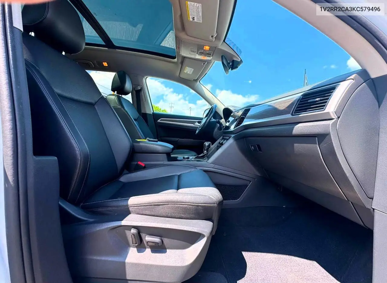 2019 Volkswagen Atlas 3.6L V6 Sel R-Line VIN: 1V2RR2CA3KC579496 Lot: 61205436