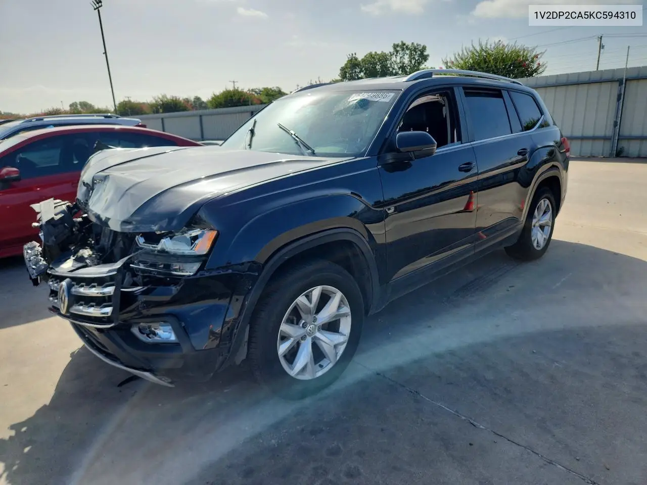 2019 Volkswagen Atlas Se VIN: 1V2DP2CA5KC594310 Lot: 61249886